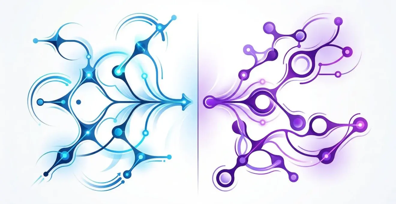 Illustration comparative des voies d'activation moléculaires entre deux types de cannabinoïdes